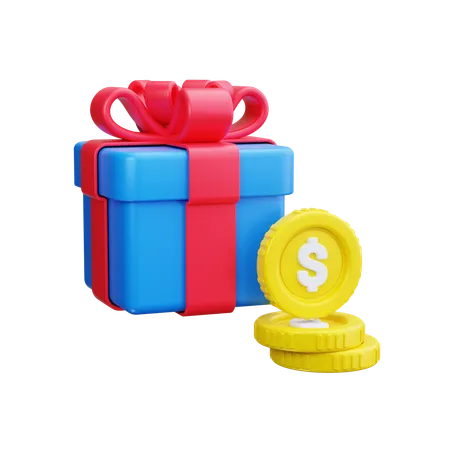 Prix du cadeau  3D Icon