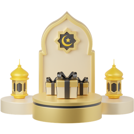 Cadeau de ramadan  3D Illustration