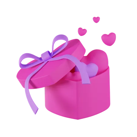 Cadeau romantique  3D Icon