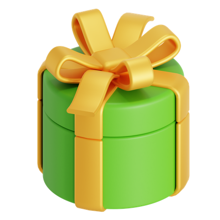 Cadeau rond de Noël  3D Icon