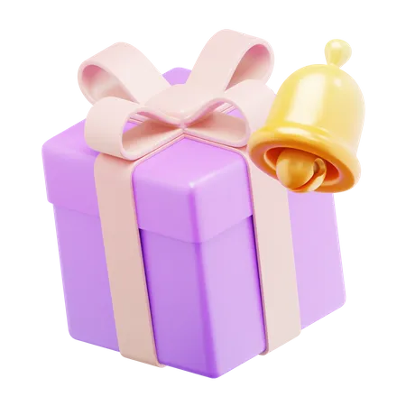 Cadeau rose avec sonnerie  3D Icon