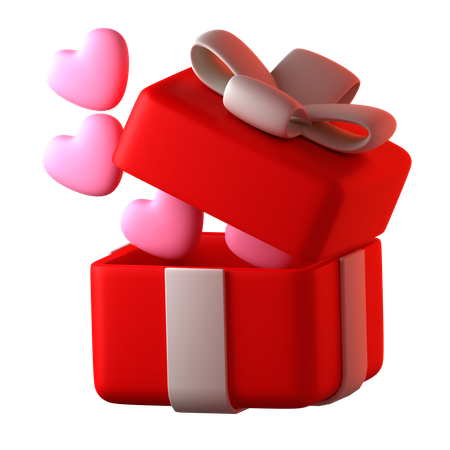 Cadeau saint valentin  3D Icon