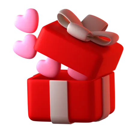 Cadeau saint valentin  3D Icon