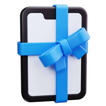 Cadeau sur smartphone  3D Icon