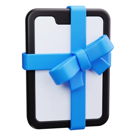 Cadeau sur smartphone  3D Icon