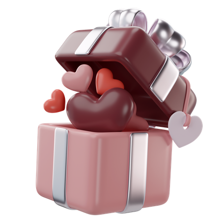 Cadeau de Saint Valentin  3D Icon