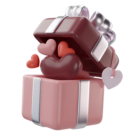 Cadeau de Saint Valentin  3D Icon