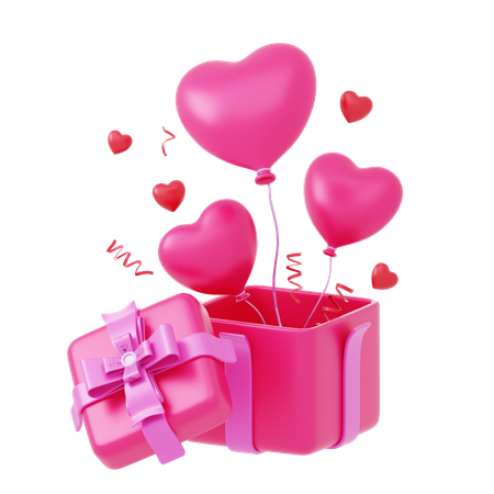 Cadeau de Saint Valentin  3D Icon