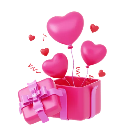 Cadeau de Saint Valentin  3D Icon