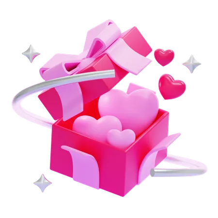 Cadeau de Saint Valentin  3D Icon