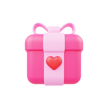 Cadeau de Saint Valentin  3D Illustration