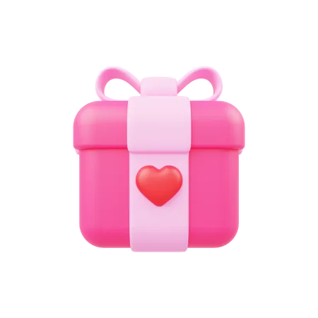 Cadeau de Saint Valentin  3D Illustration