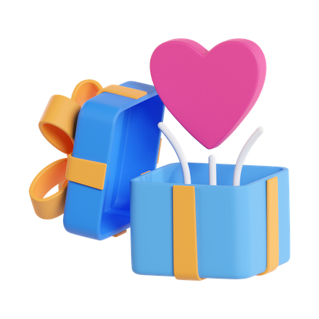 Cadeau de Saint Valentin  3D Icon