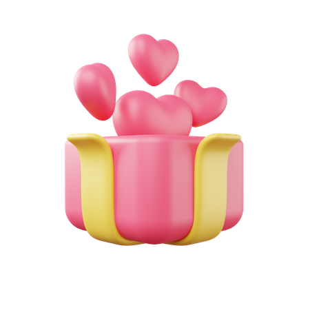 Cadeau de Saint Valentin  3D Icon