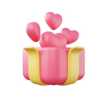 Cadeau de Saint Valentin  3D Icon