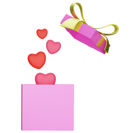 Cadeau de Saint Valentin  3D Icon