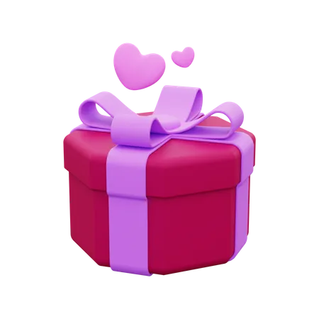 Cadeau de Saint Valentin  3D Icon