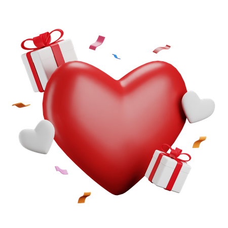 Cadeau de Saint Valentin  3D Icon