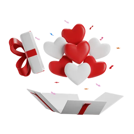 Cadeau de Saint Valentin  3D Icon