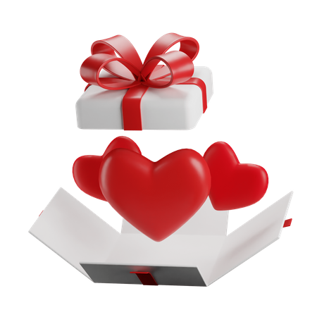 Cadeau de Saint Valentin  3D Icon