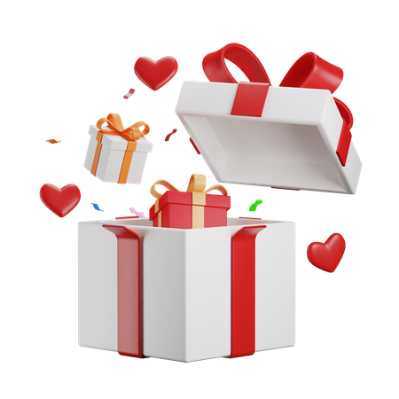 Cadeau de Saint Valentin  3D Icon
