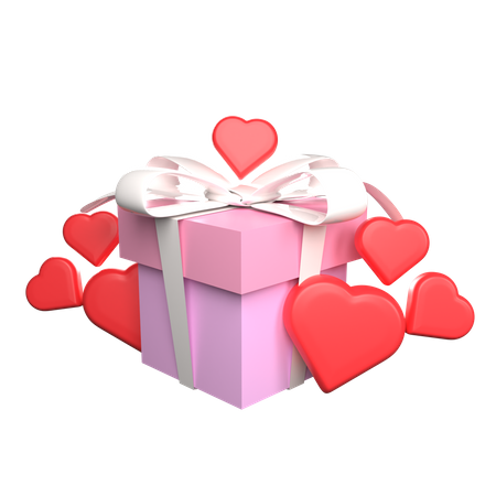 Cadeau de Saint Valentin  3D Icon