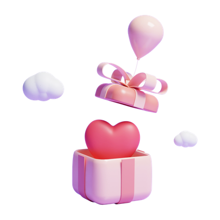 Cadeau de Saint Valentin  3D Icon