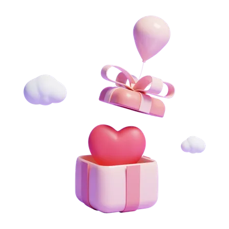 Cadeau de Saint Valentin  3D Icon