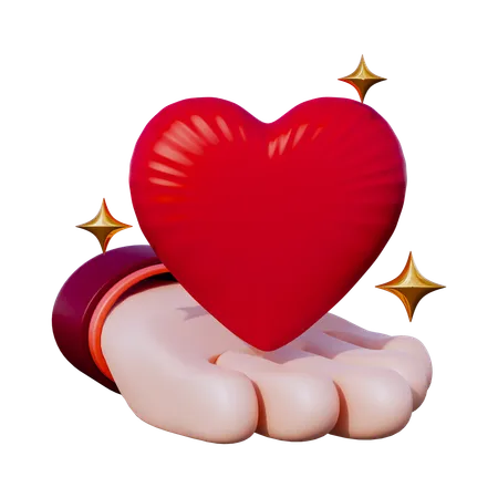 Cadeau de Saint Valentin amour  3D Icon