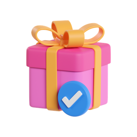 Cadeau vérifié  3D Icon