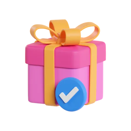 Cadeau vérifié  3D Icon