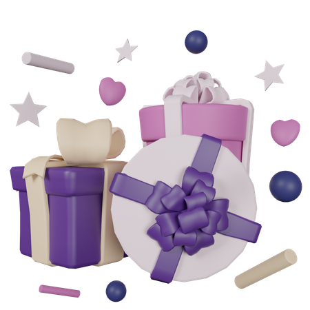 Cadeaux de fête  3D Icon