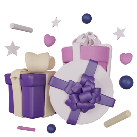 Cadeaux de fête  3D Icon