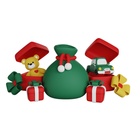 Cadeaux de Noël  3D Icon