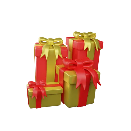 Cadeaux de noël  3D Icon