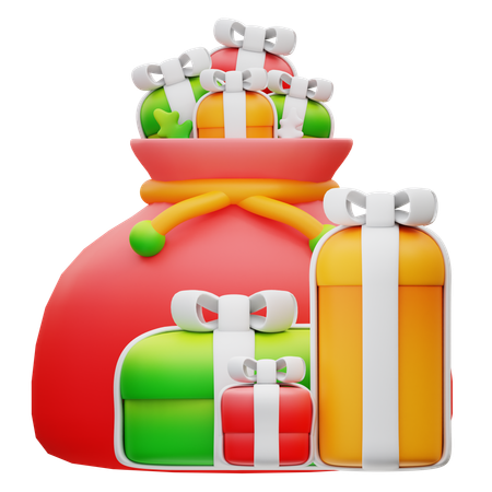 Cadeaux de noël  3D Icon