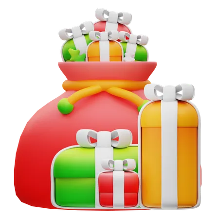 Cadeaux de noël  3D Icon