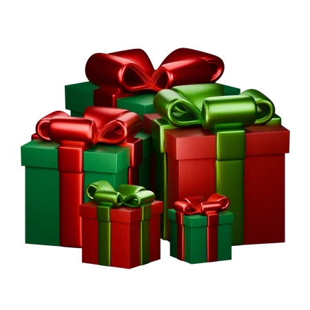 Cadeaux de noël  3D Icon