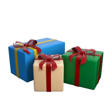 Cadeaux de noël  3D Icon