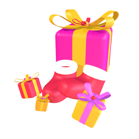 Cadeaux de noël  3D Icon