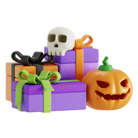 Cadeaux d'Halloween  3D Icon