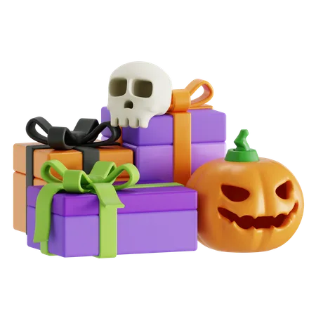 Cadeaux d'Halloween  3D Icon