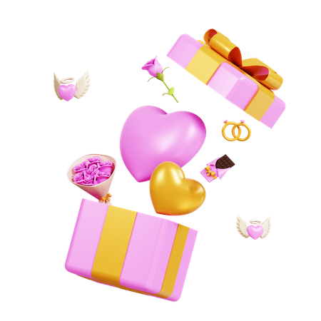 Cadeaux de la Saint-Valentin  3D Icon