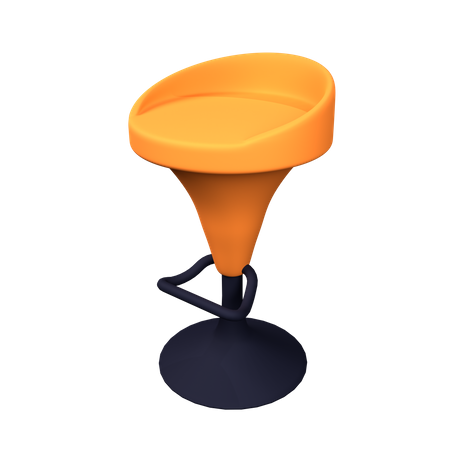 Cadeira de bar  3D Icon