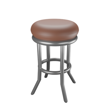 Cadeira de café  3D Illustration