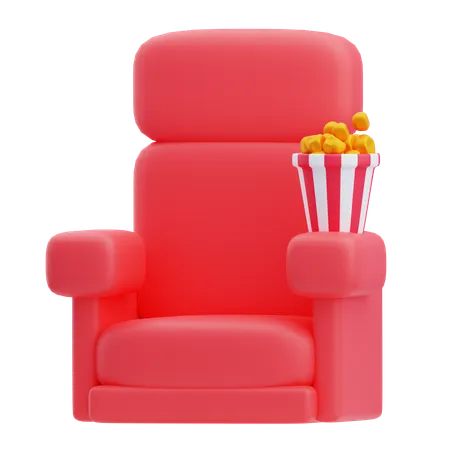 Cadeira de cinema  3D Icon