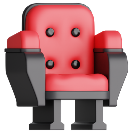 Cadeira de cinema  3D Icon