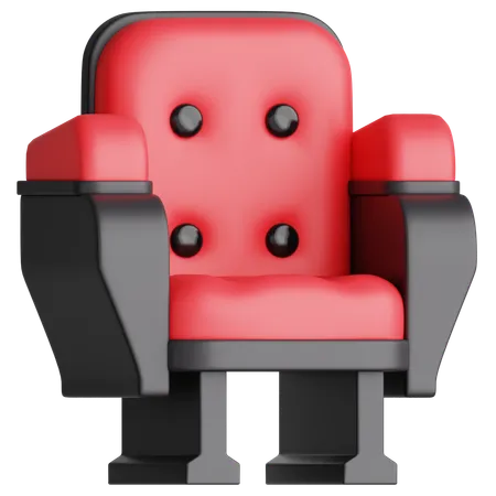 Cadeira de cinema  3D Icon