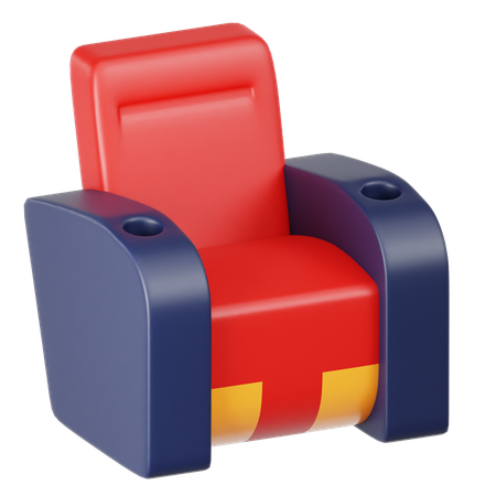 Cadeira de cinema  3D Icon