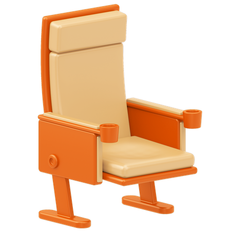 Cadeira de cinema  3D Illustration
